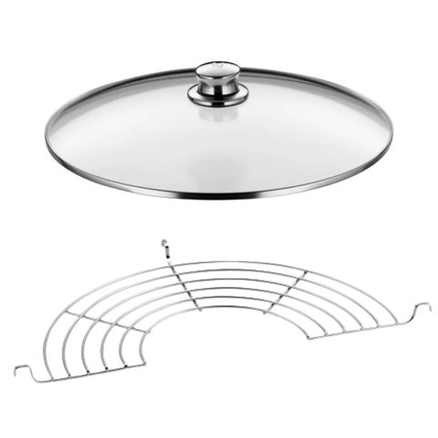 Chảo Sâu Lòng WMF Party Wok 36cm - Inox Cromargan Cao Cấp Dùng Bếp Từ, Gas, Điện - Thiết Kế Đa Năng, Bền Bỉ, Hàng Đức Chính Hãng