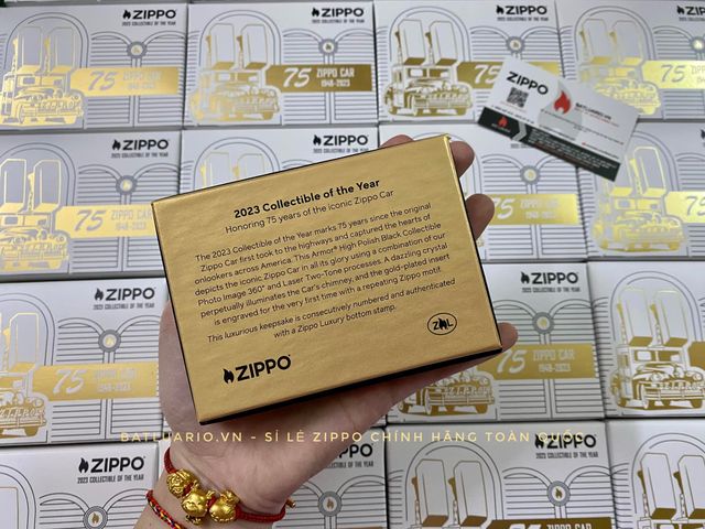 Bật Lửa Zippo 48692 - Phiên Bản Giới Hạn 75 Năm Zippo Car, Sưu Tập COTY 2023 - Hàng Châu Á, 15000 Cái Toàn Cầu