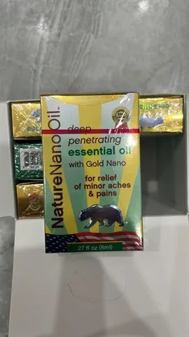 Dầu Nóng Con Gấu NaNo Oil Nature Nano - Hỗ Trợ Cải Thiện Sức Khỏe Xương Khớp - Hộp 6 Chai Thiết Kế Tiện Lợi