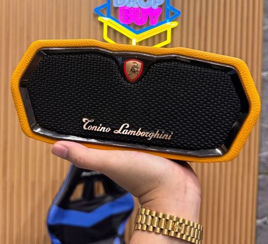 Loa Bluetooth Cao Cấp Tonino Lamborghini TL89 - Da Nappa, TWS, Âm Thanh 360 Độ, Logo Mạ Vàng 18K, Quà Tặng Sang Trọng