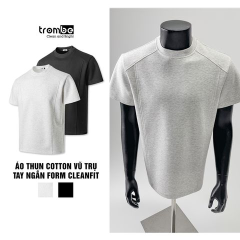 Áo Thun Nam Basic Cotton Vũ Trụ - Form Clean Fit Cao Cấp, Thoáng Mát, Thời Trang Tinh Tế - Trang Phục Dạo Phố, Gym