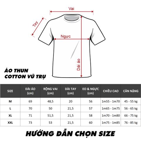 Áo Thun Nam Basic Cotton Vũ Trụ - Form Clean Fit Cao Cấp, Thoáng Mát, Thời Trang Tinh Tế - Trang Phục Dạo Phố, Gym