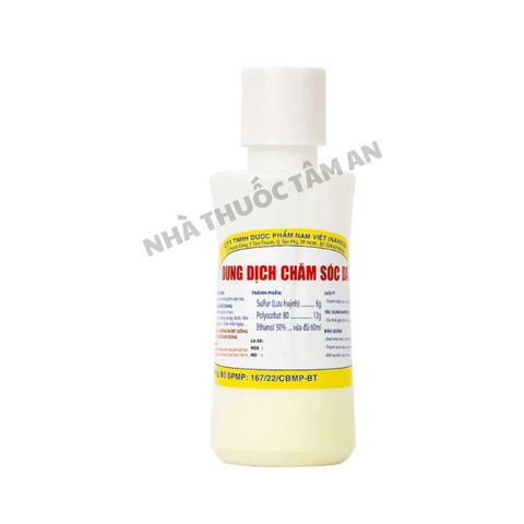 Dung Dịch Chăm Sóc Da Nam Việt 5% Lưu Huỳnh - Chai 60ml Giảm Mụn, Làm Sạch Da, Chống Viêm