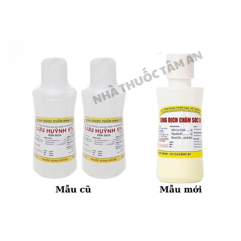 Dung Dịch Chăm Sóc Da Nam Việt 5% Lưu Huỳnh - Chai 60ml Giảm Mụn, Làm Sạch Da, Chống Viêm