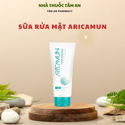 Sữa Rửa Mặt Dưỡng Ẩm Dịu Nhẹ ARICAMUN 100ml - Làm Sạch Da Nhạy Cảm, An Toàn, Không Chứa Xà Phòng, Phù Hợp Với Mọi Loại Da