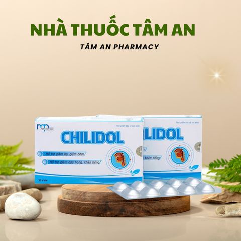 [Date 2027] CHILIDOL HỘP 30V - “BẢO VỆ GIỌNG NÓI CỦA BẠN” - Giảm Ho, Giảm Đờm, Đau Họng, Khàn Tiếng