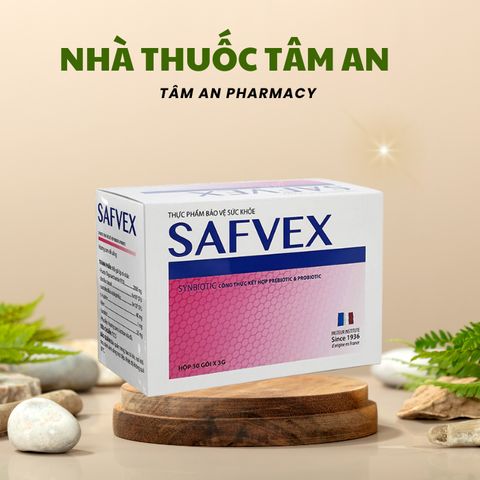 Bột Pha Uống SAFVEX - Bổ Sung Chất Xơ & Lợi Khuẩn Hỗ Trợ Tiêu Hóa, Giảm Táo Bón Cho Trẻ Em Và Người Lớn - 20 Gói 3g