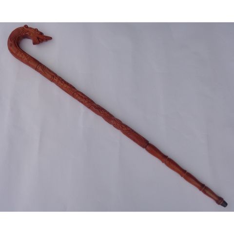 Gậy Đầu Rồng Thân Rồng Gỗ Hương Đá -GGH-002 Hàng chính hãng Vua cờ -Hộp trang sức