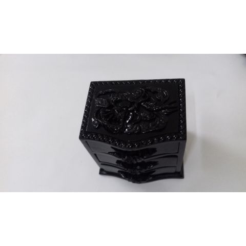 Hộp trang sức gỗ mun đen khảm xà cừ 4 ngăn loại lớn - TN4T