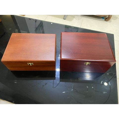Hộp Gỗ Đựng Con Dấu Công Ty & Trang Sức 18x24x10 cm - Gỗ Hương Tự Nhiên, Thiết Kế Sang Trọng, Tiện Ích Thời Thượng