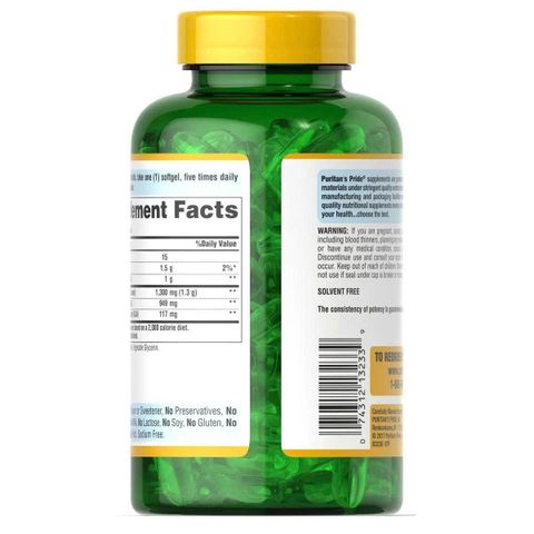 Tinh Dầu Hoa Anh Thảo Evening Primrose Oil 500mg Puritan's Pride Mỹ - Hỗ Trợ Sức Khỏe Phụ Nữ & Làm Đẹp Da Tự Nhiên