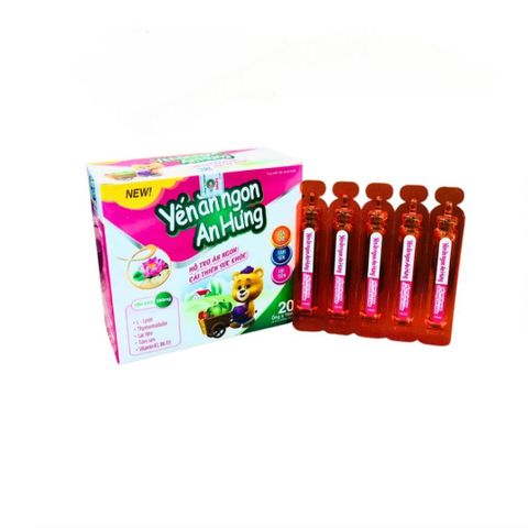Yến Ăn Ngon An Hưng - Siro Hỗ Trợ Trẻ Ăn Ngon, Tăng Cường Sức Khỏe, Hộp 20 ống - Giải Pháp Dinh Dưỡng Cho Trẻ Em