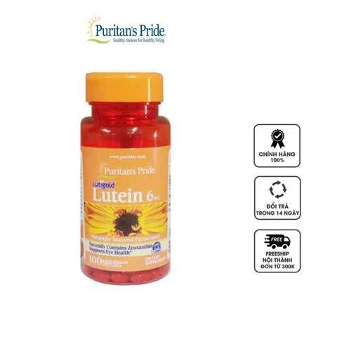 Viên uống bổ mắt Puritan's Pride Lutein 6mg - Bảo vệ mắt, cải thiện thị lực, hỗ trợ chống lại ánh sáng xanh - 100 viên siêu hiệu quả