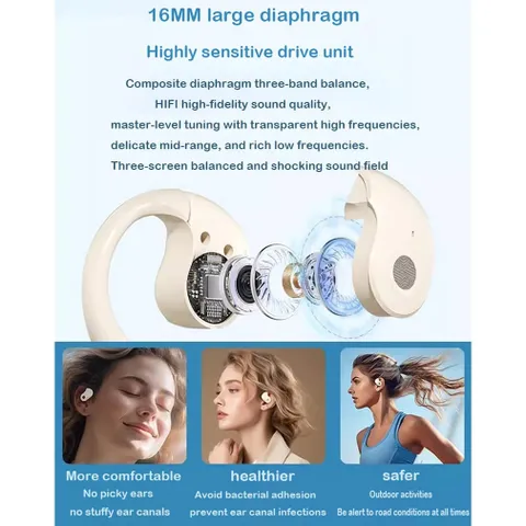 Tai nghe không dây OWS X28 - Bluetooth 5.3, tai nghe thể thao dẫn xương, âm thanh mở, thiết kế thoải mái, dùng lâu dài, sạc nhanh