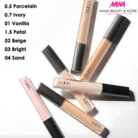 Kem Che Khuyết Điểm Luna Long Lasting 7.5g - Che Phủ Tự Nhiên, Bền Màu, Dưỡng Da, Tiện Lợi Cho Trang Điểm Hằng Ngày