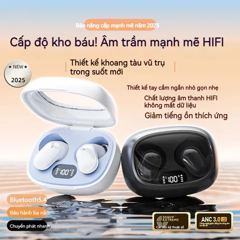 Tai Nghe Không Dây TWS Thể Thao Bluetooth V5.4 - Màn Hình LED, Micrô Tích Hợp, Thời Gian Pin Lên Đến 8 Giờ, Chức Năng Giảm Tiếng Ồn