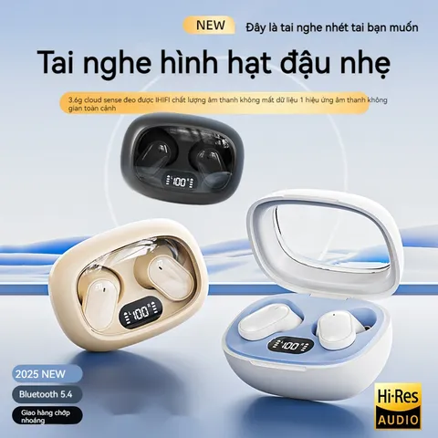 Tai Nghe Không Dây TWS Thể Thao Bluetooth V5.4 - Màn Hình LED, Micrô Tích Hợp, Thời Gian Pin Lên Đến 8 Giờ, Chức Năng Giảm Tiếng Ồn