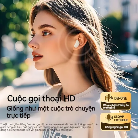 Tai Nghe Không Dây TWS Thể Thao Bluetooth V5.4 - Màn Hình LED, Micrô Tích Hợp, Thời Gian Pin Lên Đến 8 Giờ, Chức Năng Giảm Tiếng Ồn
