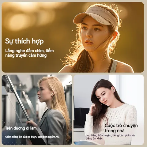 Tai Nghe Không Dây Bluetooth Q23 TWS 5.4 - Tai Nghe Nhét Tai Thể Thao Với Mic, Âm Thanh HiFi, Chống Nước, Thoải Mái Khi Tập Luyện