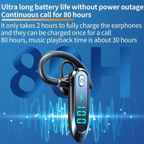 Tai Nghe Bluetooth V6.0 - Tai Đơn Chống Ồn Cho Lái Xe, Shipper, Kinh Doanh - Nghe Nhạc 30 Giờ, Nói Chuyện 35 Giờ, Âm Thanh Stereo Chất Lượng Cao