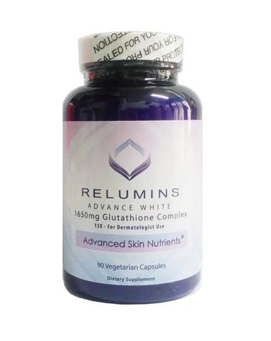 Viên uống Relumins advance white 1650mg của Mỹ hỗ trợ trắng da của Mỹ