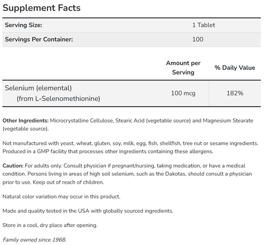 Viên Uống Selenium NOW 250 Viên - Hỗ Trợ Tuyến Giáp, Tăng Cường Hệ Miễn Dịch, Chống Oxy Hóa - Thực Phẩm Bổ Sung Sức Khỏe từ Mỹ