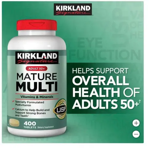 Vitamin tổng hợp Kirkland Mature Multi Adult 50+