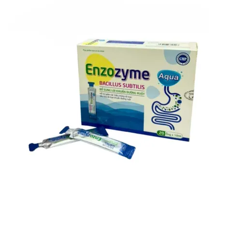 Enzozyme Aqua Bacillus Subtilis 20 Ống - Hỗ Trợ Bổ Sung Lợi Khuẩn Đường Ruột, Tiêu Hóa Khỏe Mạch Cho Trẻ Em và Người Lớn