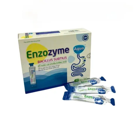 Enzozyme Aqua Bacillus Subtilis 20 Ống - Hỗ Trợ Bổ Sung Lợi Khuẩn Đường Ruột, Tiêu Hóa Khỏe Mạch Cho Trẻ Em và Người Lớn