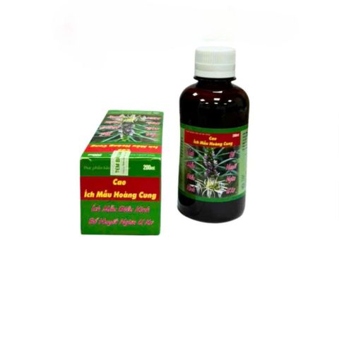 Cao Uống Hỗ Trợ Điều Kinh Ích Mẫu Hoàng Cung Tâm Việt - Giảm Đau Bụng Kinh, Bổ Huyết, 200ml Thảo Mộc Tự Nhiên