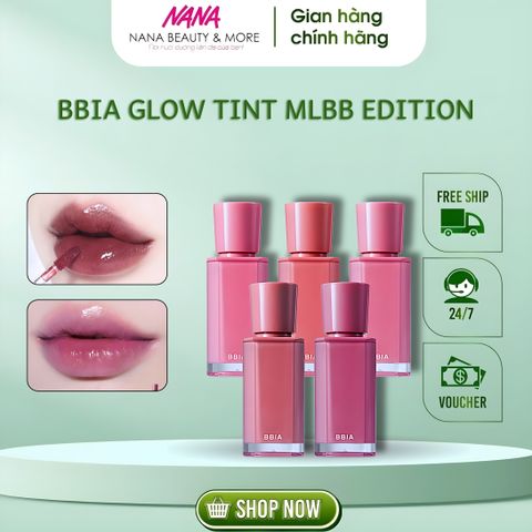 Son Kem Bóng BBIA Glow Tint MLBB 3.2g - Son Tạo Hiệu Ứng Môi Tươi Tắn Từ Hàn Quốc, Giúp Môi Căng Bóng, Quyến Rũ