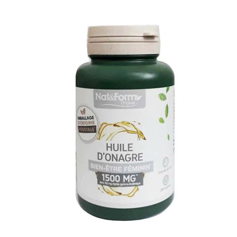 Tinh Dầu Hoa Anh Thảo Nat & Form 200 Viên - Hỗ Trợ Sức Khỏe Từ Thiên Nhiên, Giảm Căng Thẳng, Cải Thiện Da - Sản Phẩm Pháp Chất Lượng Cao