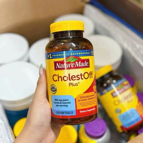 Giảm mỡ máu Nature Made CholestOff Plus USA 210 viên