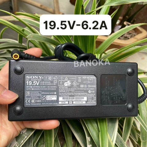 Adapter Nguồn Tivi Sony 19.5V–6.2A / 4.7A Chính Hãng - DC 6.5mm x 4.4mm, Dây Kèm Hộp, Sử Dụng Cho LED/LCD