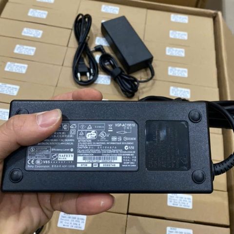 Adapter Nguồn Tivi Sony 19.5V–6.2A / 4.7A Chính Hãng - DC 6.5mm x 4.4mm, Dây Kèm Hộp, Sử Dụng Cho LED/LCD