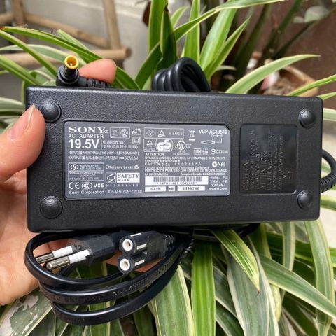 Adapter Nguồn Tivi Sony 19.5V–6.2A / 4.7A Chính Hãng - DC 6.5mm x 4.4mm, Dây Kèm Hộp, Sử Dụng Cho LED/LCD