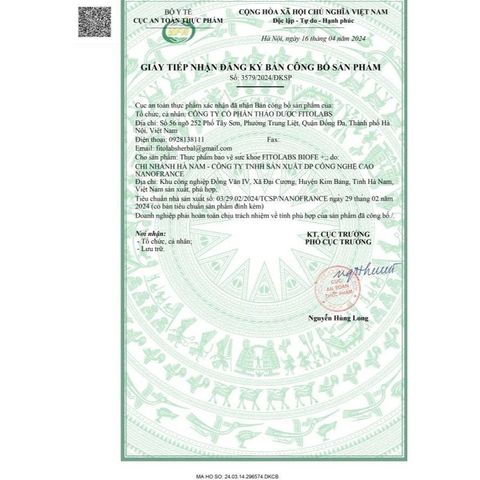 Fitolabs BioFe+ Siro Sắt Ống - Hỗ Trợ Bổ Sung Sắt & Vitamin B9 Tăng Cường Sức Khỏe Cho Trẻ Em & Người Lớn - Hộp 20 Ống