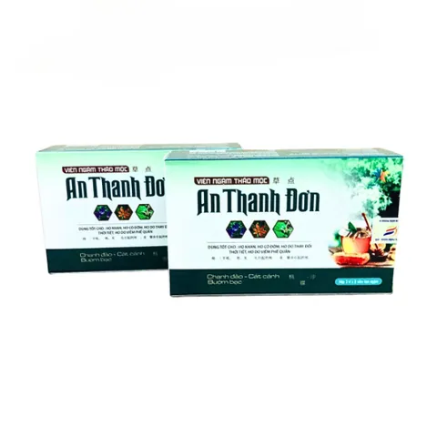 Viên Ngậm Thảo Mộc AN THANH ĐƠN - Giảm Ho, Đau Họng Tự Nhiên, Hỗ Trợ Viêm Phế Quản - Hộp 24 Viên, Giải Pháp Chăm Sóc Sức Khỏe Hô Hấp