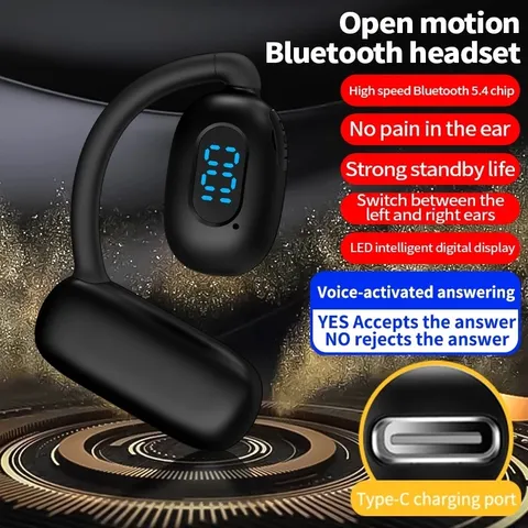 Tai Nghe Không Dây Mini V21 ( 1 chiếc ) Bluetooth V5.4, Giảm Tiếng Ồn, Âm Thanh Stereo, Pin Trâu, Phù Hợp Cho Lái Xe Grap, Shipper, Sale Kinh Doanh
