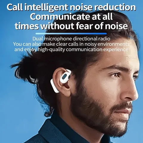 Tai Nghe Không Dây Mini V21 ( 1 chiếc ) Bluetooth V5.4, Giảm Tiếng Ồn, Âm Thanh Stereo, Pin Trâu, Phù Hợp Cho Lái Xe Grap, Shipper, Sale Kinh Doanh
