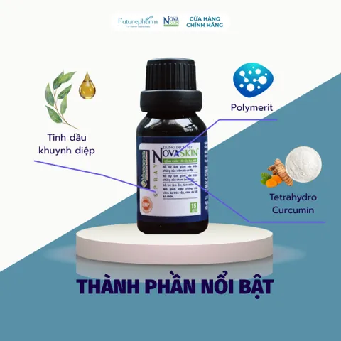 Combo 5 Lọ Dung Dịch Xịt Novaskin - Hỗ Trợ Viêm Da Cơ Địa & Eczema, Không Corticoid, Tặng 1 Lọ Novaskin & 1 Lọ Xịt KEO ONG Flavium