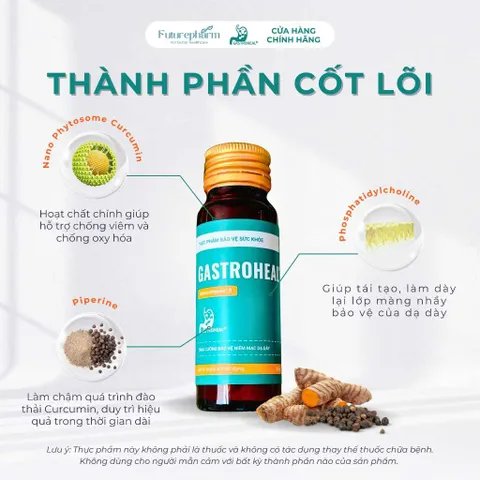 Combo 13 Lọ Gastroheal - Thực Phẩm Bảo Vệ Sức Khỏe Giúp Giảm Đau Dạ Dày, Trào Ngược - Tặng 6 Lọ và 1 Ly Sứ Cao Cấp
