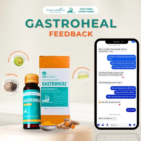 Combo 13 Lọ Gastroheal - Thực Phẩm Bảo Vệ Sức Khỏe Giúp Giảm Đau Dạ Dày, Trào Ngược - Tặng 6 Lọ và 1 Ly Sứ Cao Cấp