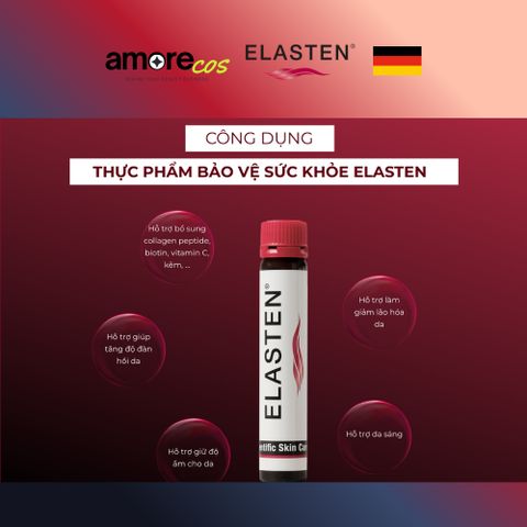 Thực phẩm BVSK Bổ sung Collagen Peptide Elasten 25ml x 28 ống - Chăm sóc và làm đẹp da hiệu quả từ Đức