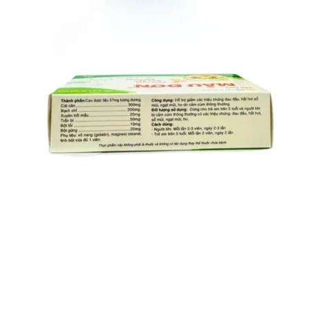 Viên Uống Mẫu Đơn Giảm Đau Đầu, Nghẹt Mũi, Ho Cảm Cúm - Thực Phẩm Chức Năng Hỗ Trợ Miễn Dịch, Hộp 30 Viên