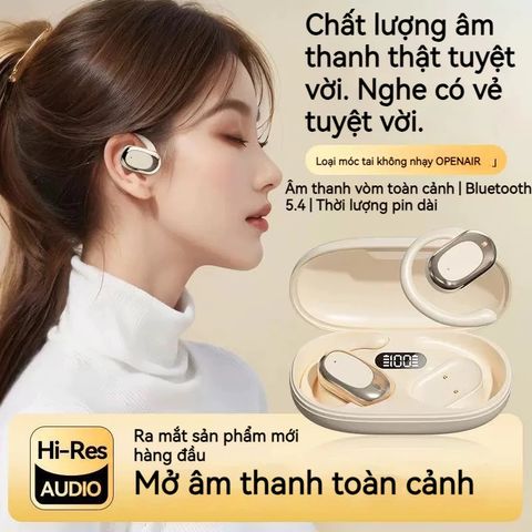 Tai Nghe Không Dây X96 OWS Bluetooth V5.4 Chống Nước, Điều Khiển Cảm Ứng - Tai Nghe Thể Thao Micro Tích Hợp Chống Ồn HIFI 60 Giờ Sử Dụng