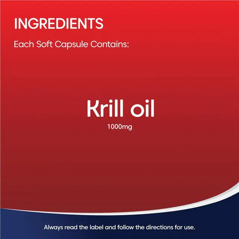 Bioglan Red Krill Oil Double Strength 1000mg - Hỗ Trợ Khớp, Tim & Não - 60 Viên Dầu Nhuyễn Thể Từ Úc