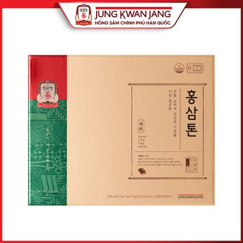 Nước Hồng Sâm Hàn Quốc Pha Sẵn KGC Jung Kwan Jang Tonic - Tăng Cường Miễn Dịch và Sức Khỏe, 50ml x 60 Gói