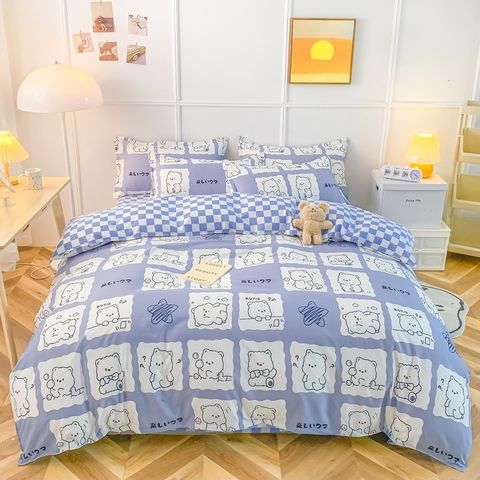 Bộ Chăn Ga Gối Cotton Microfiber Cao Cấp 5 Món - Bọc Nệm 20cm, Dễ Vệ Sinh, Êm Ái, An Toàn Cho Giấc Ngủ Hoàn Hảo
