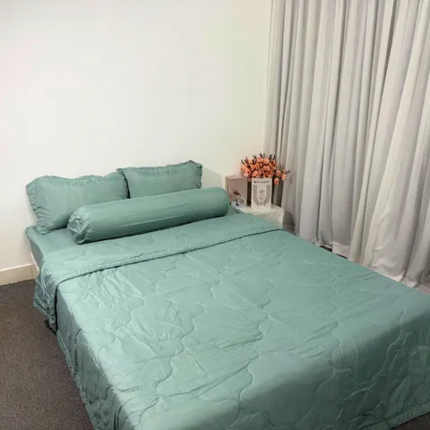 Bộ Chăn Ga Cotton Microfiber 5 Món - Êm Ái, Thoáng Khí Bọc Nệm Cao 20cm - Giúp Bạn Có Giấc Ngủ Hoàn Hảo
